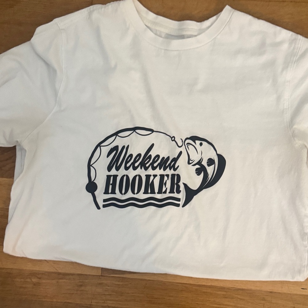 George White Long Sleeve Tees with Fish Graphics funny shirts - Picture 8 of 14